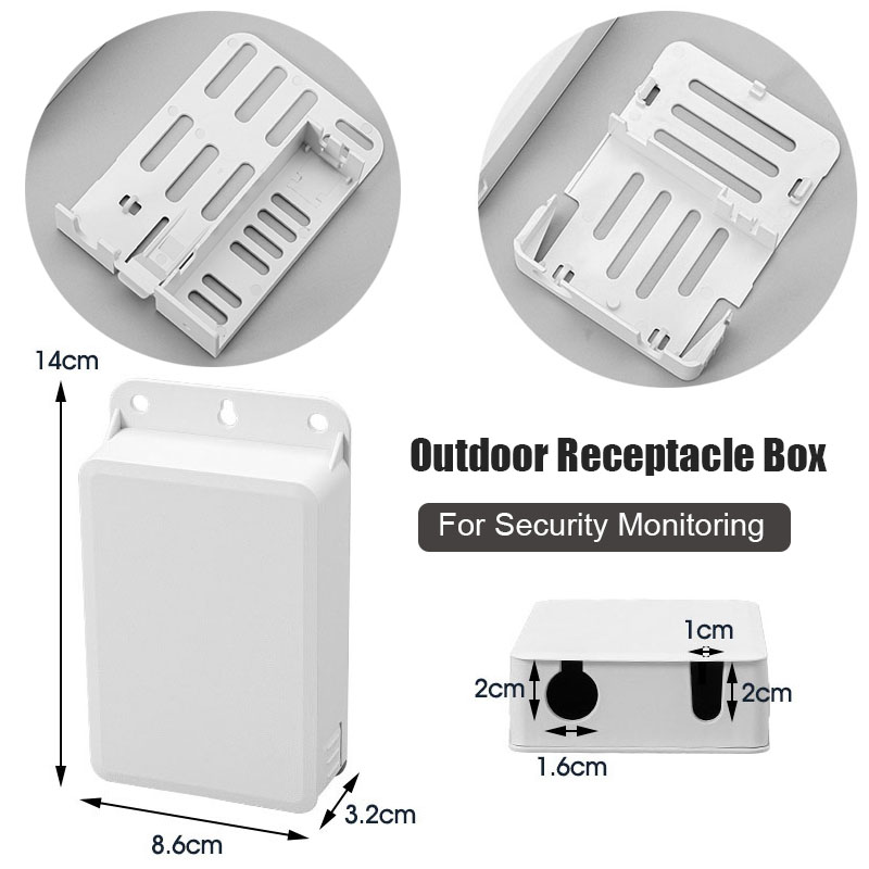 Outdoor Power Receptacle Box - Buitenbehuizing voor stopcontacten, elektrische aansluitdoos, lade-type