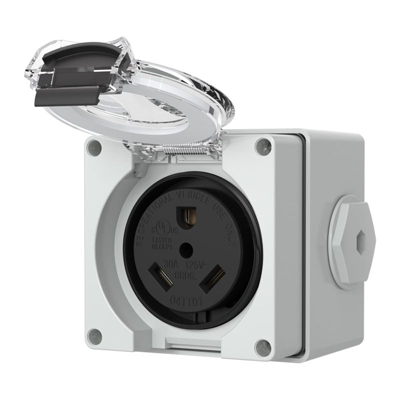 Outdoor Power Receptacle Box - ABYP NEMA TT-30R 30Amp stopcontactdoos, 125