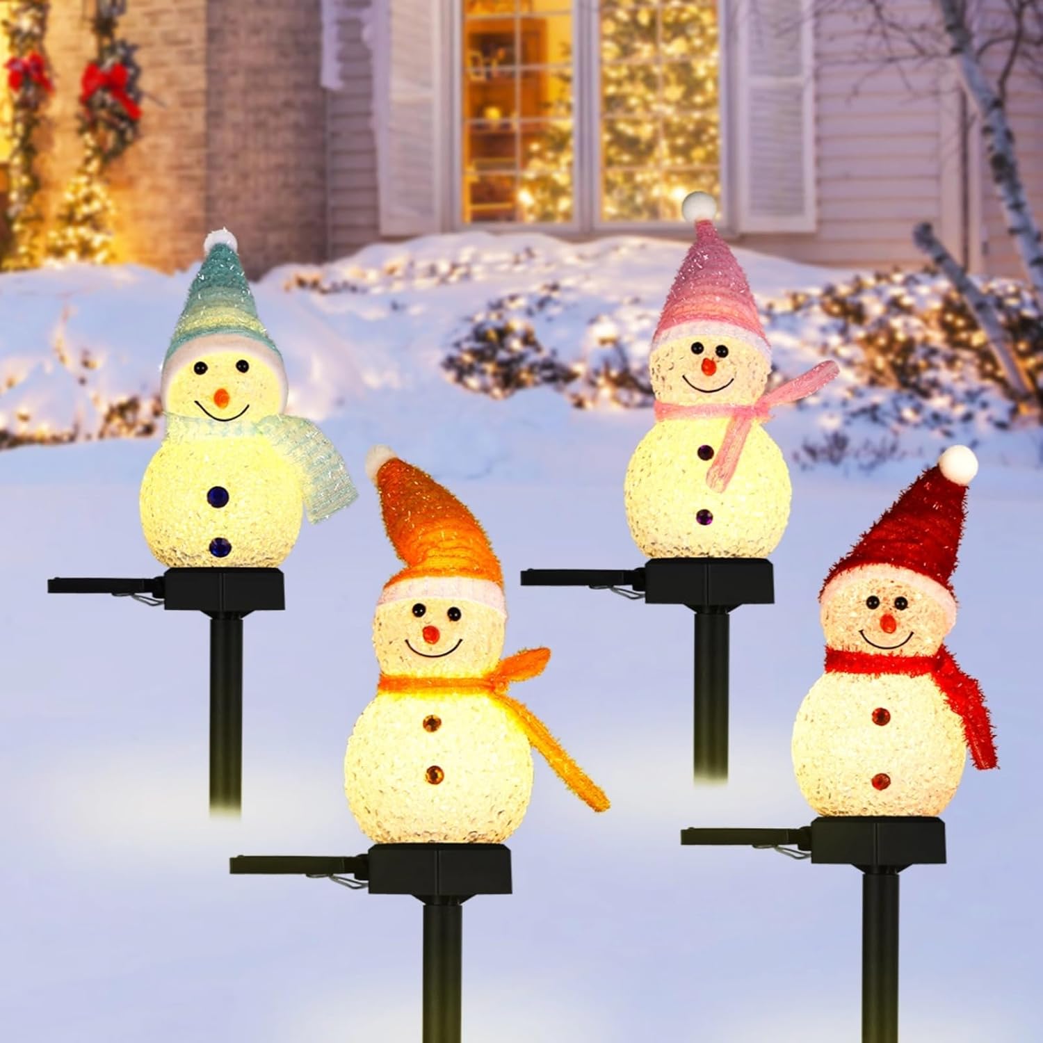 Outdoor Power For Xmas Lights - LED Sneeuwpop Solar Garden Light Outdoor