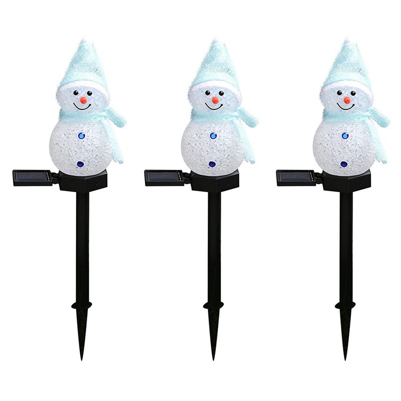 Outdoor Power For Xmas Lights - AA81-3X Sneeuwman Solarverlichting Kerst Solar LED
