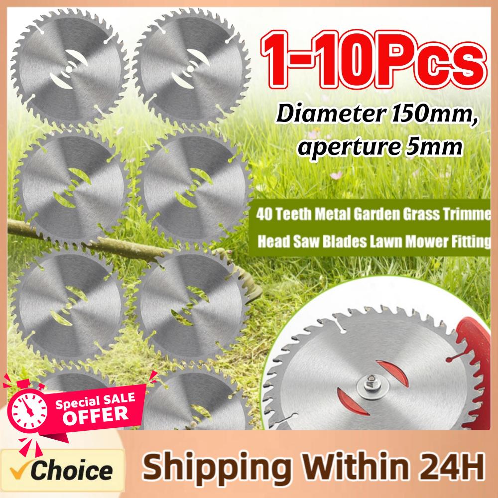 Outdoor Power Mowers - 1-10PCS Grastrimmer Vervangbaar Mes 150mm 40