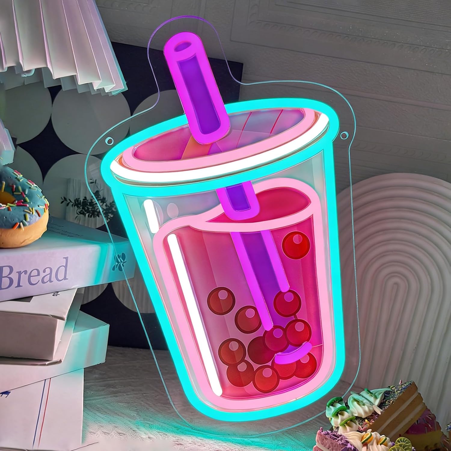 Outdoor Kitchen Power - Bubble Tea Neon Sign USB-aangedreven dimbaar