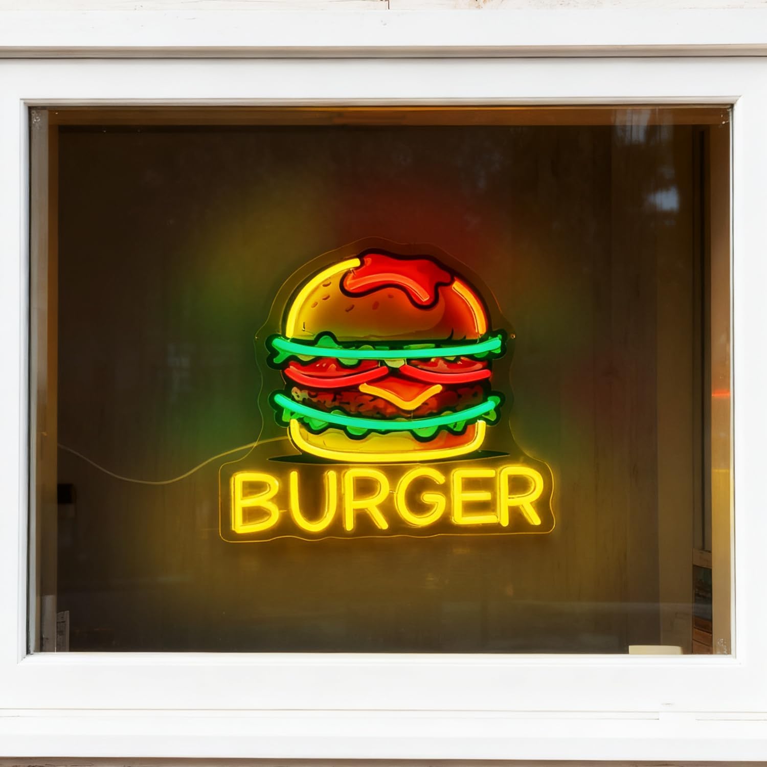 Burger Neon Sign, LED Hamburge - Outdoor Kitchen Power recensie en prijs