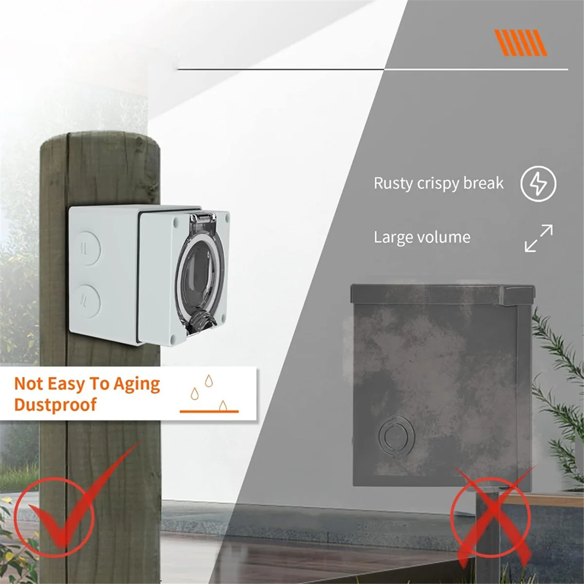 AT16 50Amp stroomaansluitdoos, - Outdoor Power Receptacle Box recensie en prijs