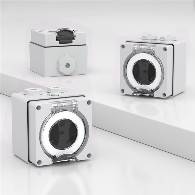 2X 30Amp stopcontactdoos, 125  - Outdoor Power Receptacle Box recensie en prijs