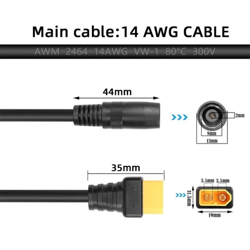 Y1UB XT60 Man Vrouw naar 8mm D - Outdoor Power Adapter Usb recensie en prijs