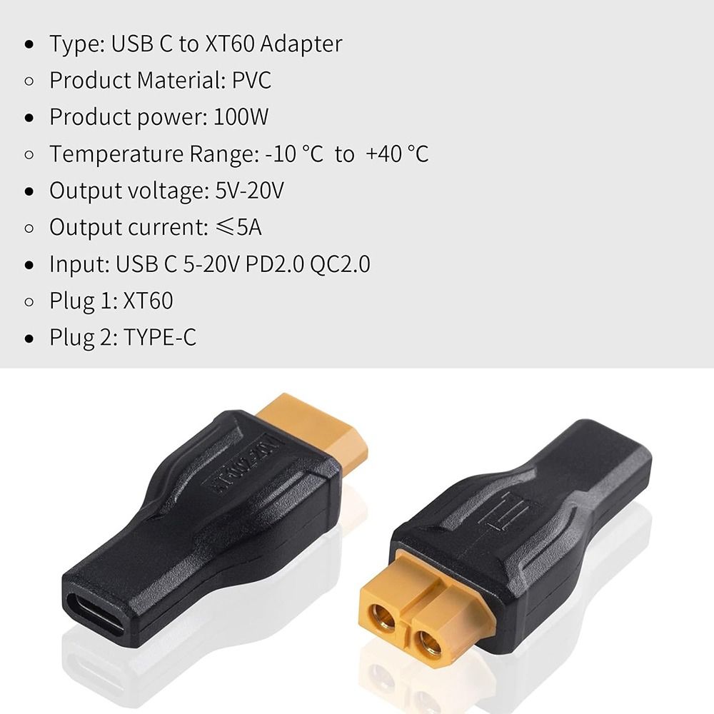 5525 7450 USB C naar XT60 Adap - Outdoor Power Adapter Usb recensie en prijs