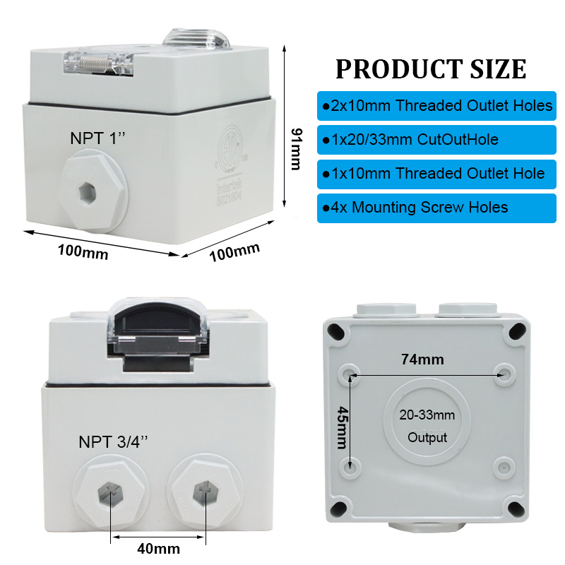 125/250V 20A Generator RV Powe - Outdoor Power Receptacle Box recensie en prijs