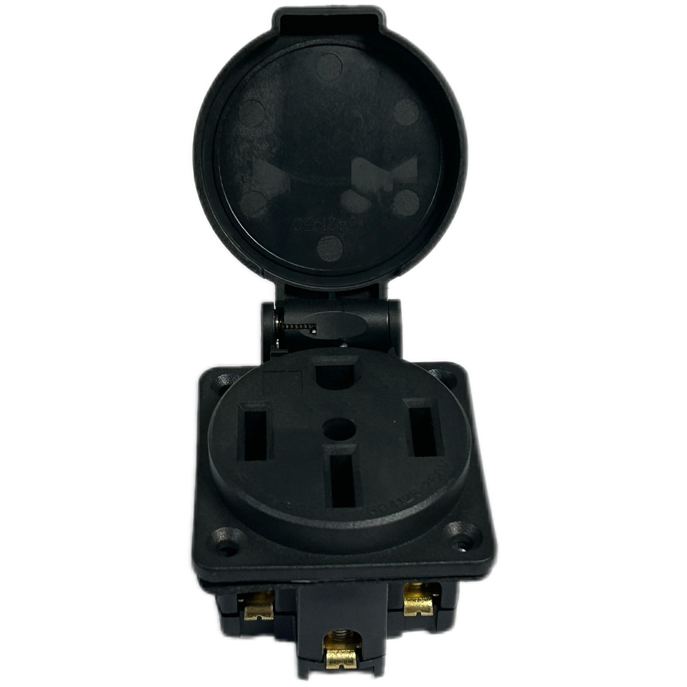 Zwarte waterdichte 50 Amp gene - Outdoor Power Receptacle Box recensie en prijs