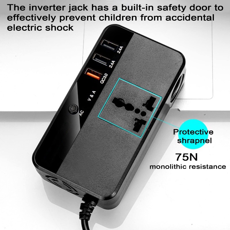 200W draagbare auto-omvormer,  - Outdoor Power Adapter Usb recensie en prijs