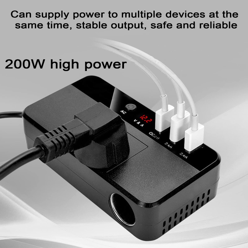 200W draagbare auto-omvormer,  - Outdoor Power Adapter Usb recensie en prijs