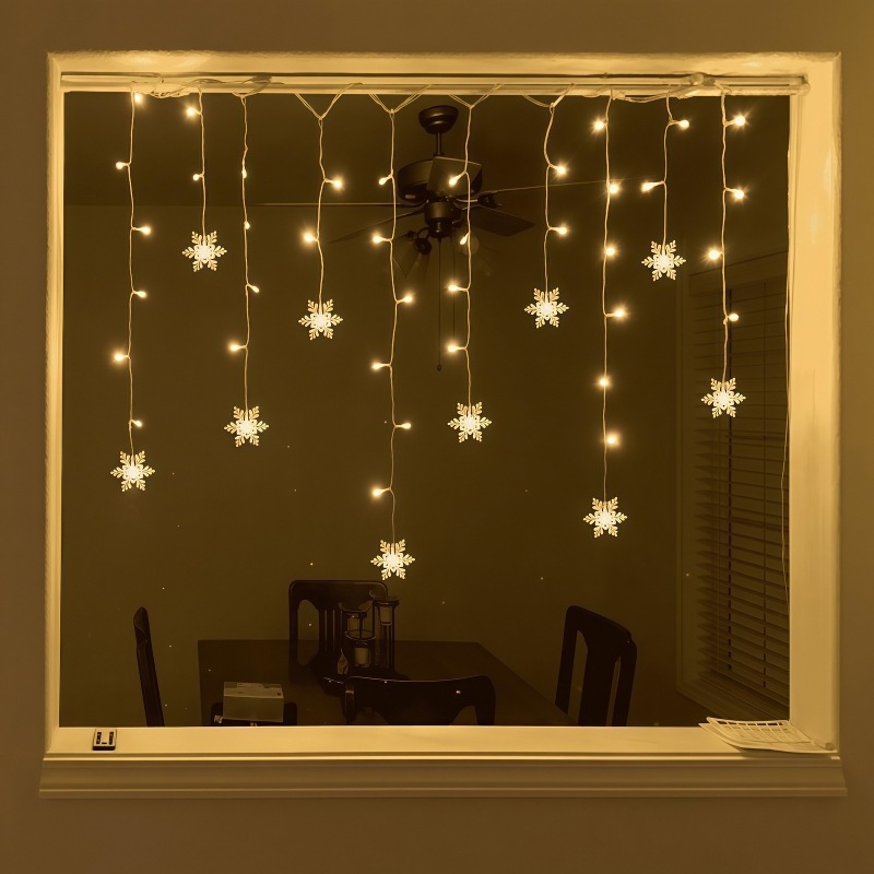 USB-aangedreven sneeuwvlokgord - Outdoor Power For Xmas Lights recensie en prijs