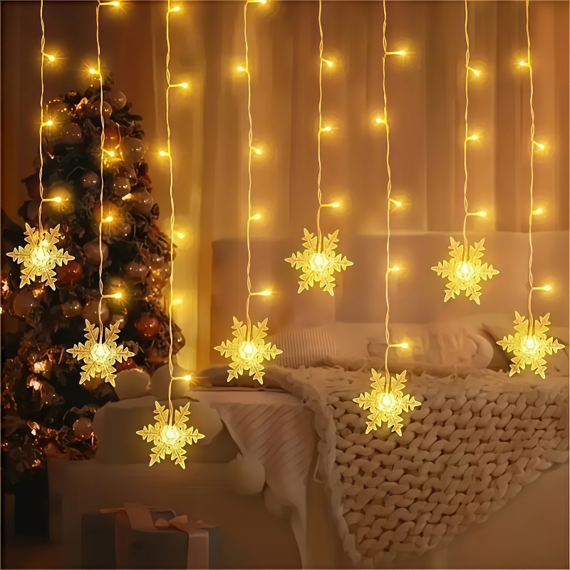 USB-aangedreven sneeuwvlokgord - Outdoor Power For Xmas Lights recensie en prijs