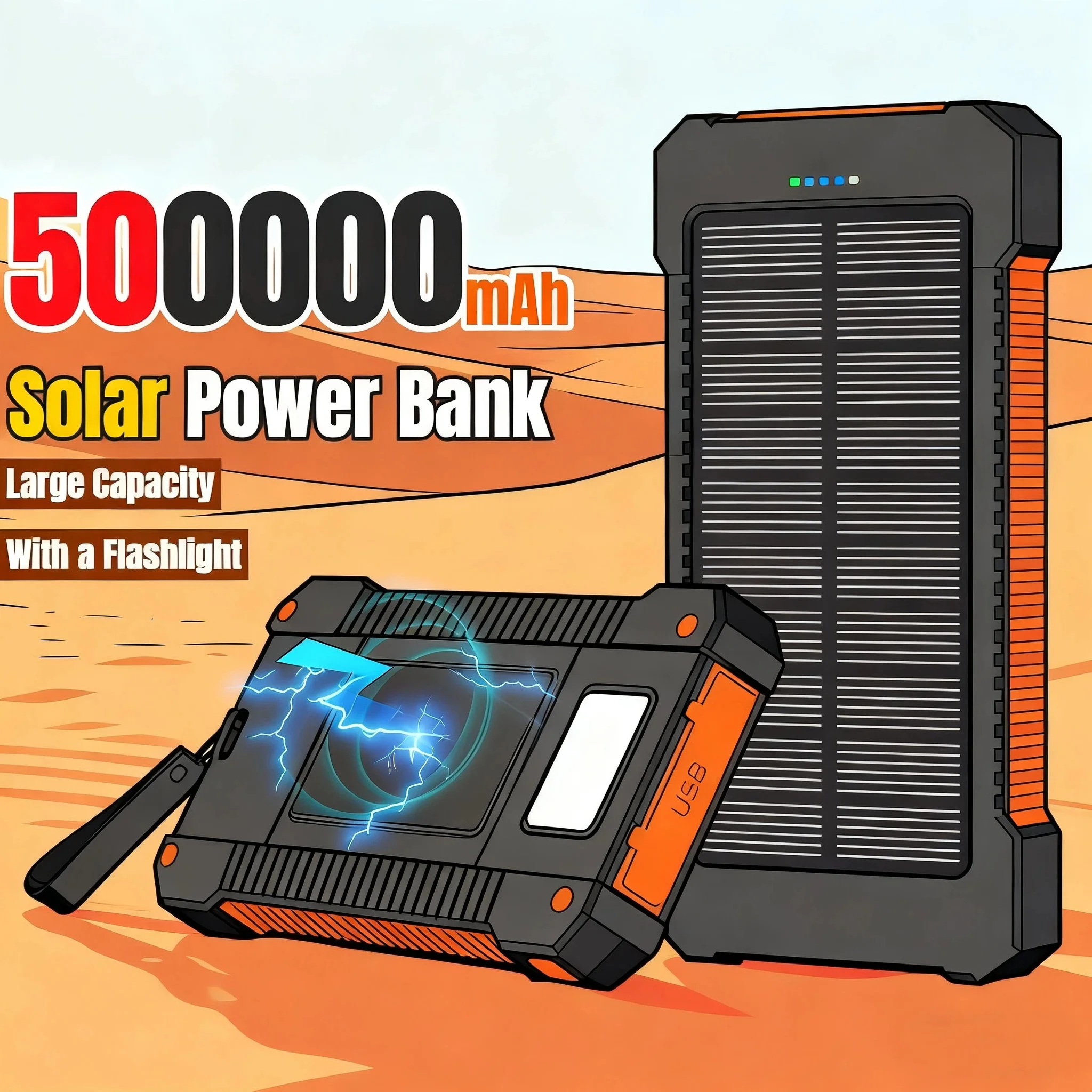 500000 mAh zonne-energiebank g - Outdoor Power Distribution Panel recensie en prijs