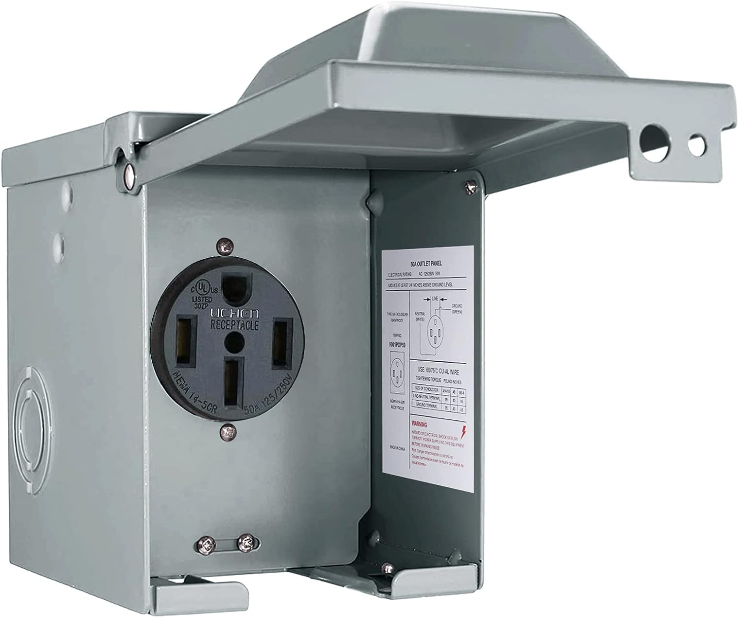 30/50 Amp 125/250 Volt RV Stop - Outdoor Power Receptacle Box recensie en prijs