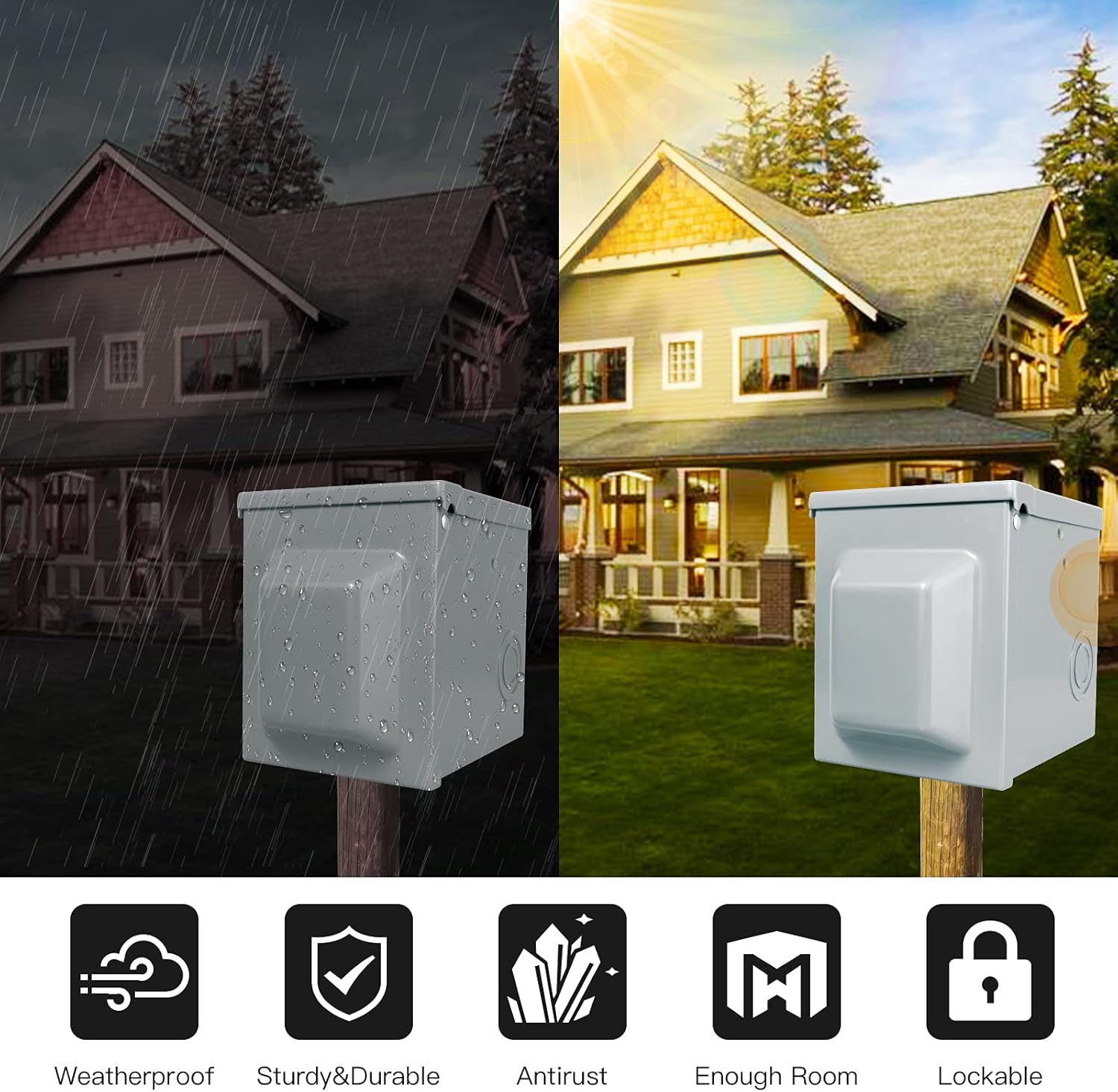 30/50 Amp 125/250 Volt RV Stop - Outdoor Power Receptacle Box recensie en prijs