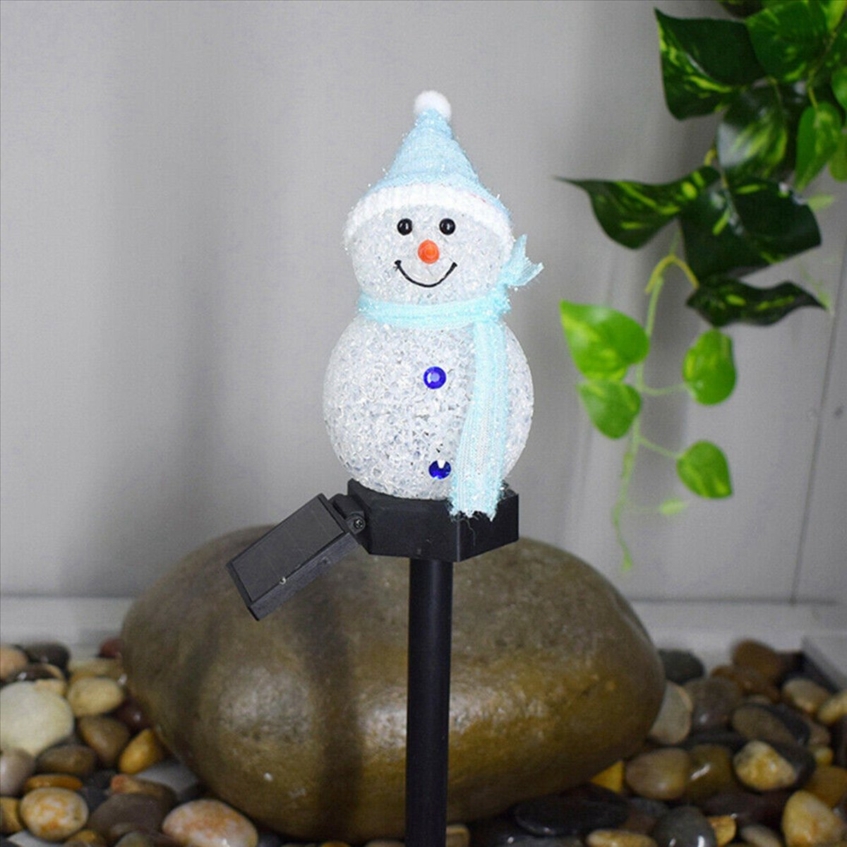 ABGG-3X Sneeuwpop Solar Lampje - Outdoor Power For Xmas Lights recensie en prijs